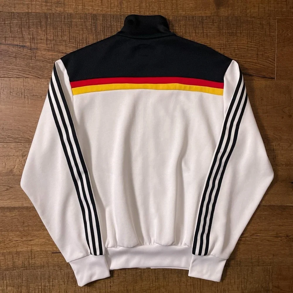 Adidas Anthem Track Jacket Mens M White Blokecore Germany Soccer DFB AK9001